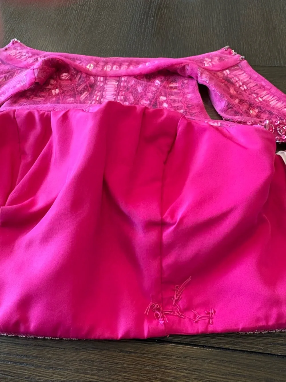 Sherri Hill Pink Two-Piece Formal Dress (size 0) - Picture 9 of 12